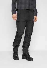 G-Star - ROVIC ZIP REGULAR TAPERED - Armijas stila bikses - black Miniatūras attēls 1