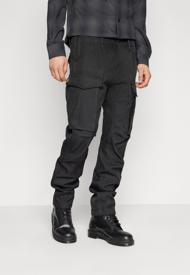 G-Star - ROVIC ZIP REGULAR TAPERED - Armijas stila bikses - black, Palielināt