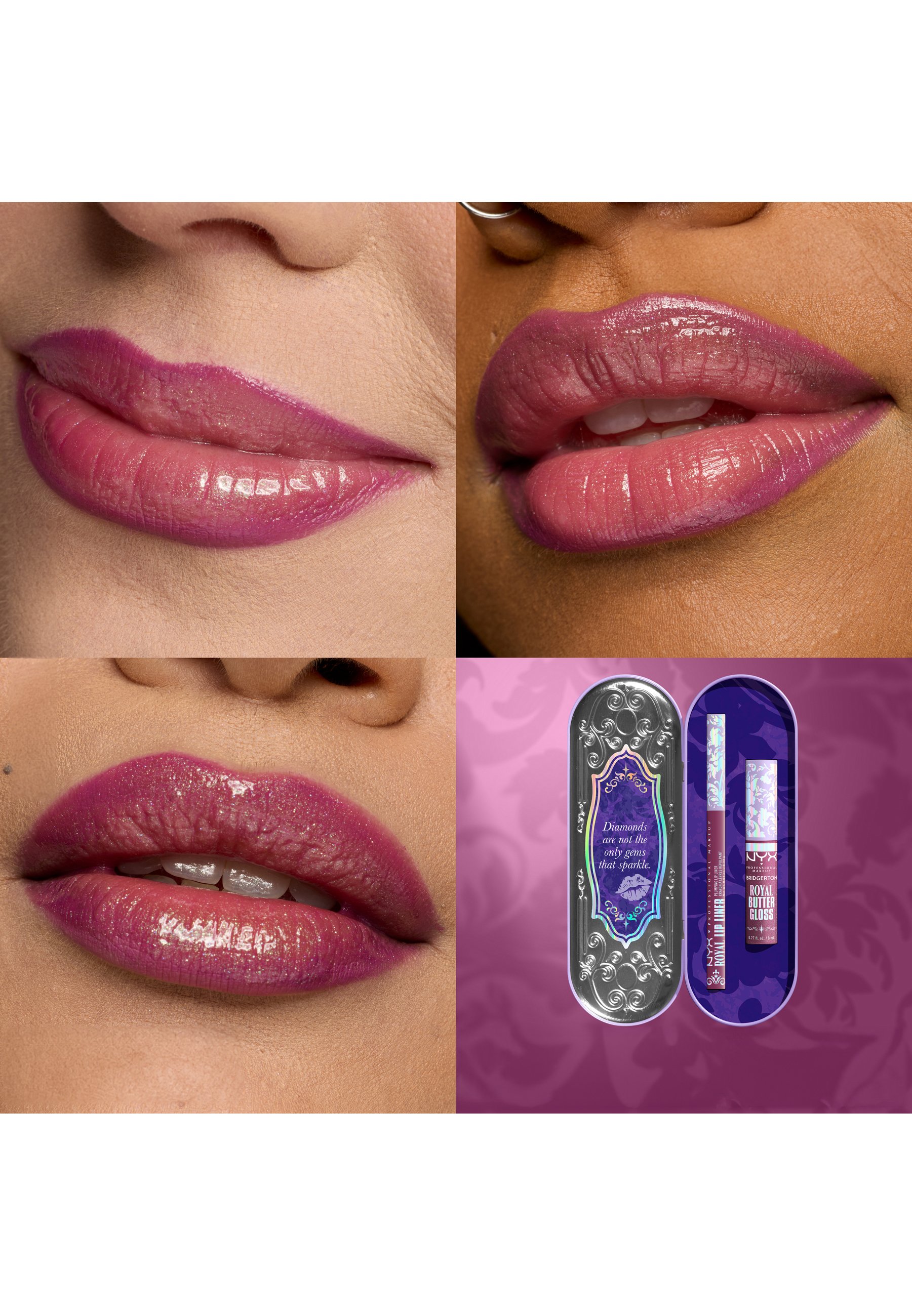 NYX Professional Makeup BRIDGERTON 2 PIECE LIP KIT - Set de