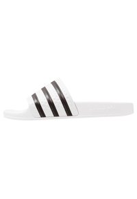 ADILETTE - Natikači za na bazen - white/black