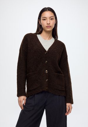 Noisy May, NMDOLLY CARDIGAN  - Жилетка - chocolate brown