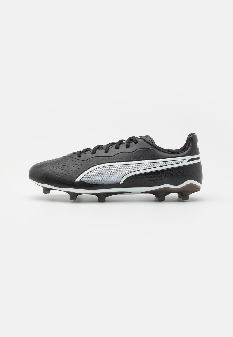 Puma - KING MATCH FG/AG - Stoplis futballcipő - black/white, Nagyítás