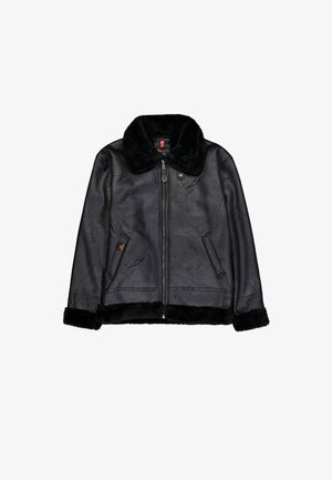 Alpha Industries, Faux leather jacket - black