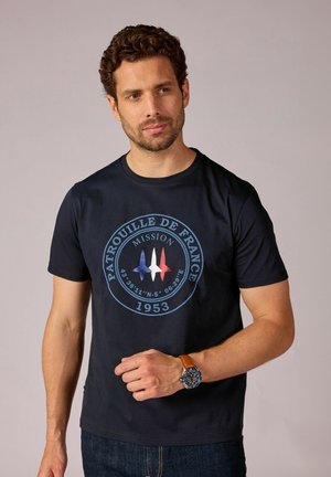 Redskins JAGUAR MERCERISE - T-shirt imprimé - bleu marine