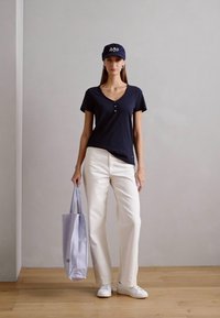 Mos Mosh BASIC TEE - Jednoduché tričko - salute navy