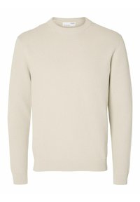 Selected Homme - SLHDANE STRUCTURE CREW NECK - Maglione - oatmeal Immagine in miniatura 1