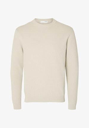 LS STRUCTURE CREW NECK NOOS - Strickpullover - oatmeal