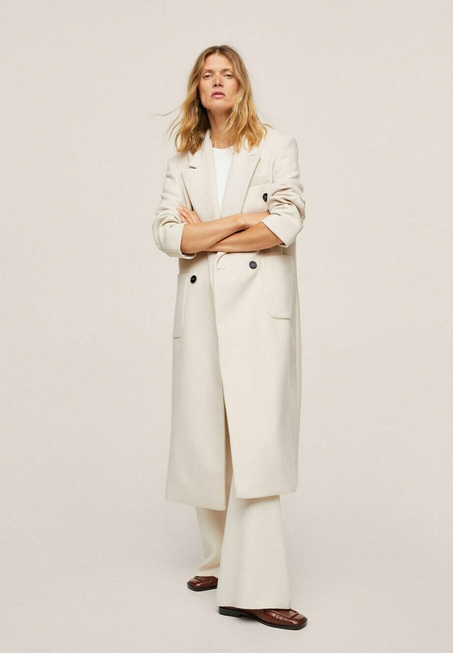 cappotto beige mango