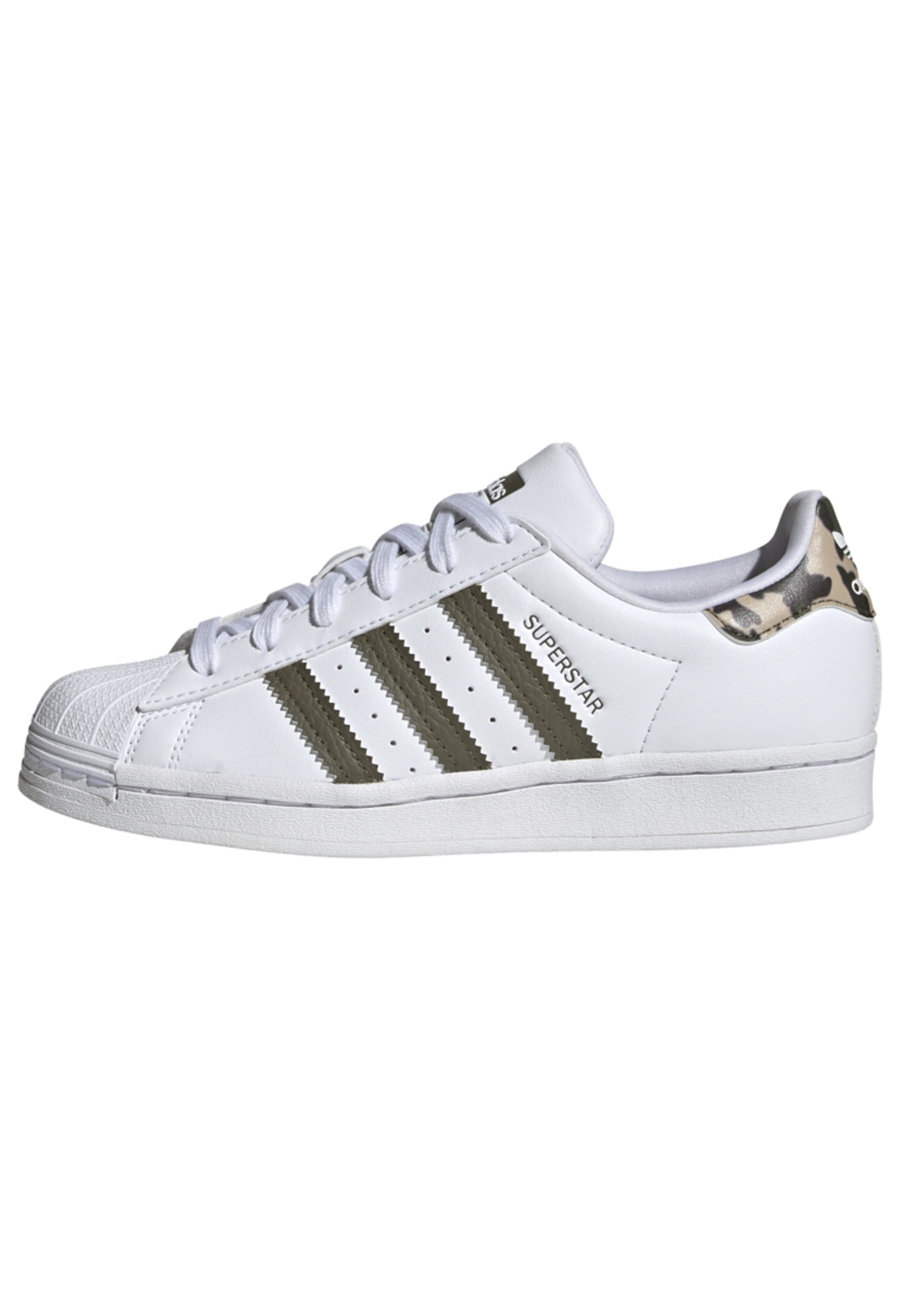 olive SUPERSTAR white Trainers - cloud adidas Originals strata/white -