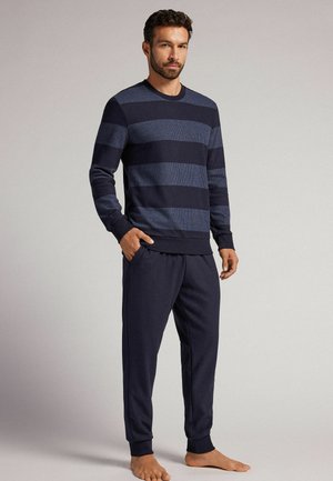 SET - Pyjama - j riga blu notte denim