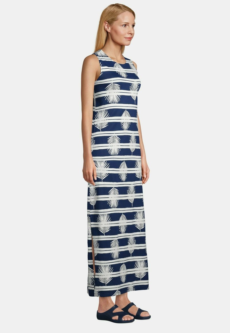 Damen Freizeitkleider | LANDS' END Maxikleid deep sea navy palm stripe (520761-j0j)/blau - XE32027 Damen Freizeitkleider | LANDS' END Maxikleid deep sea navy palm stripe (520761-j0j)/blau - XE32027