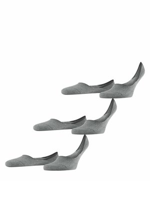 FALKE Invisible Step Medium Cut 3-Pack - Calcetines tobilleros - light greymel