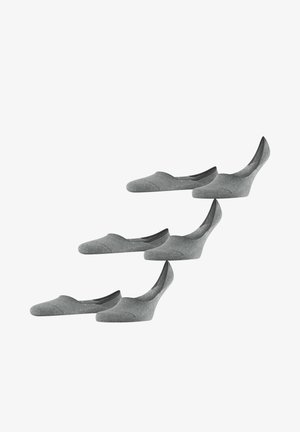 FALKE Invisible Step Medium Cut 3-Pack - Calcetines tobilleros - light greymel