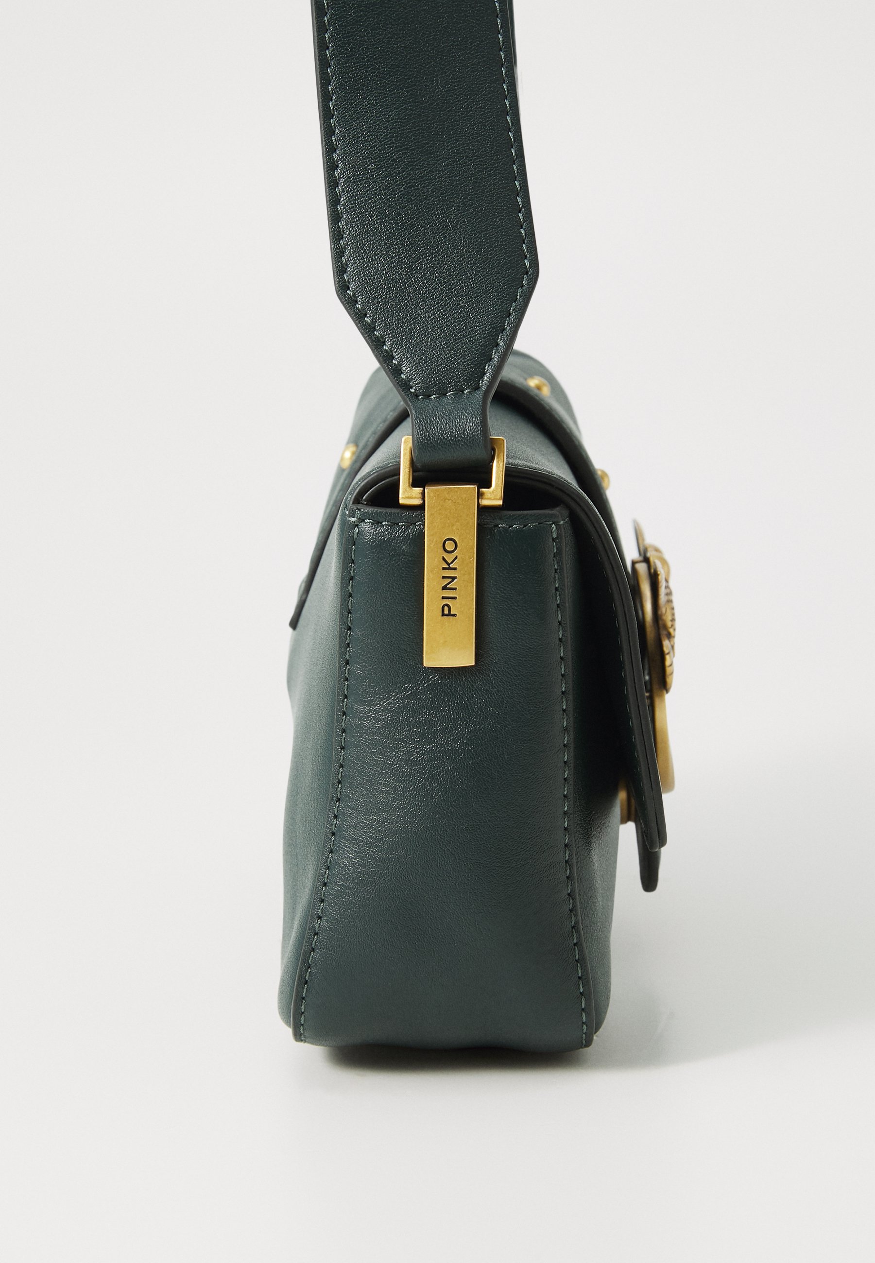 Pinko LOVE ONE MINI SLOUCHY - Geantă crossbody - green/antique