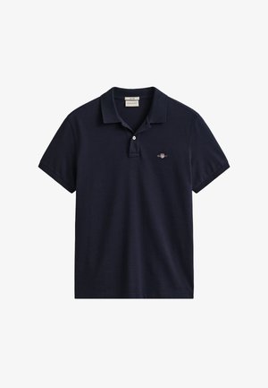 GANT, SLIM SHIELD - Poloshirts - dark blue