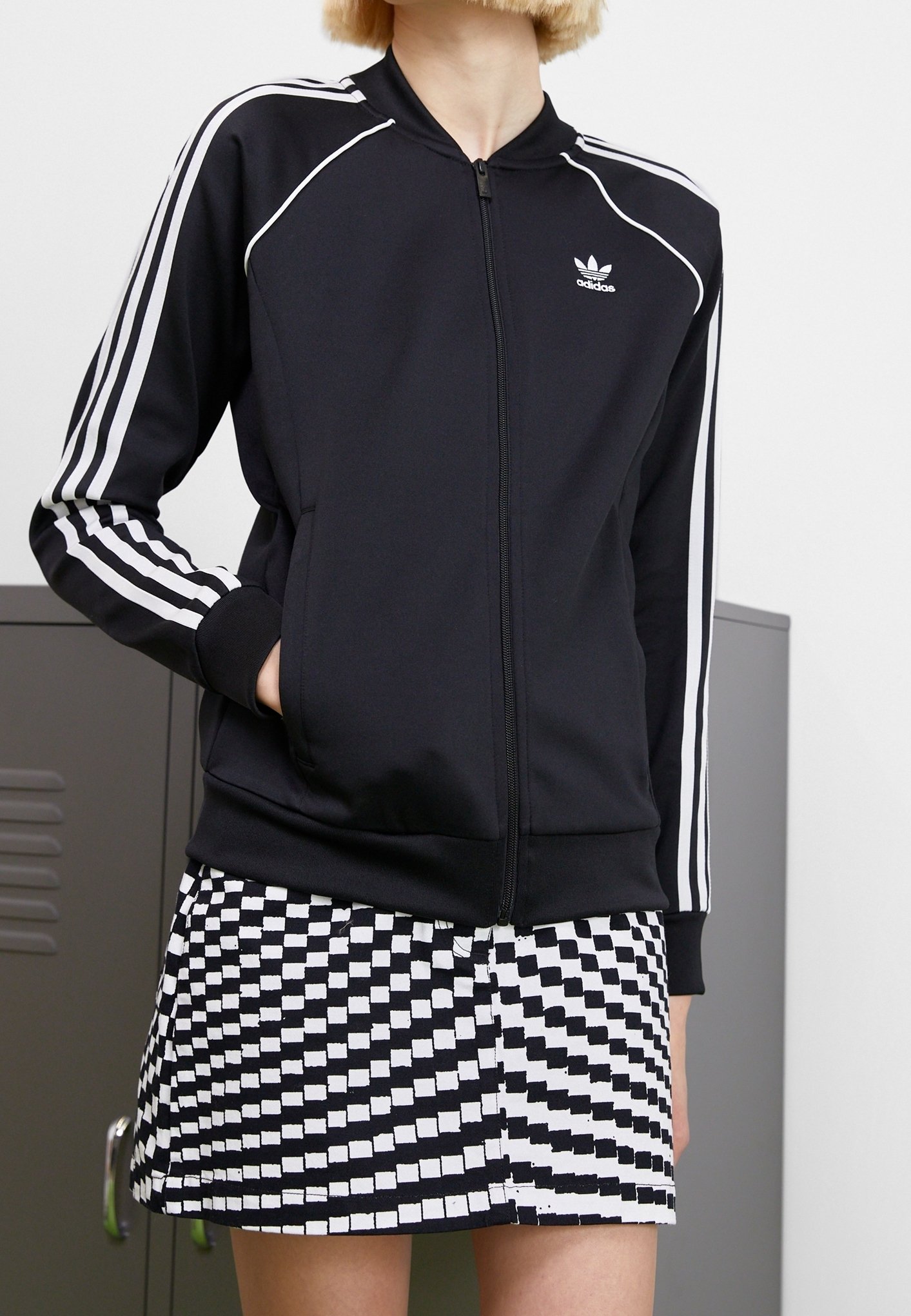 adidas Originals Sudadera con cremallera black/negro (Segunda