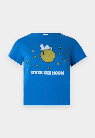 RE/DONE CLASSIC TEE SNOOPY MOON - Μπλουζάκι με στάμπα - lapis