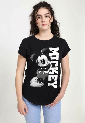 DISNEY CLASSIC MICKEY MICKEY LEAN - T-shirt imprimé - black