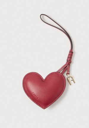 ALLEGRA PADDED HEART CHARM - Nøgleringe - rubino