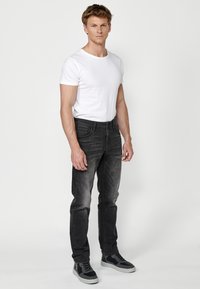 Koroshi STRETCH  - Džinsi ar taisnām starām - black