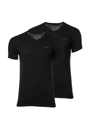 2ER PACK - V-NECK  - Spodné tričko - schwarz