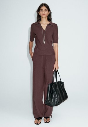 Pantalon classique - bordeaux