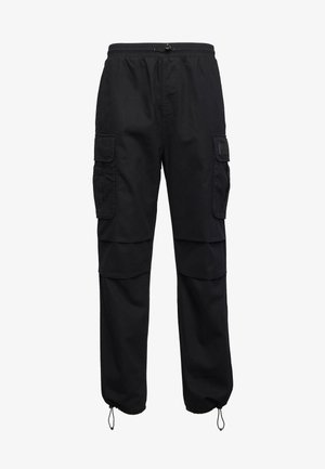 RUBBER SIGNATURE PANTS UNISEX - Pantaloni cargo - black