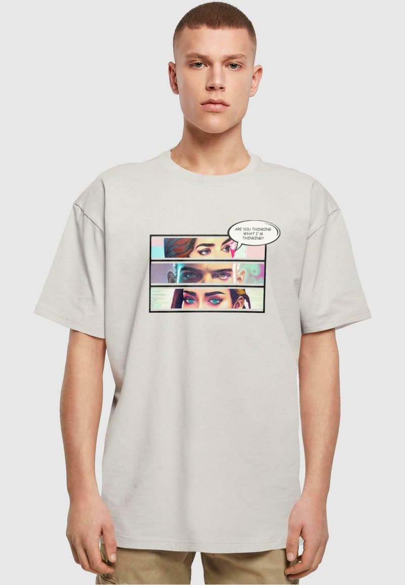 Merchcode THINKING COMIC HEAVY  - Camiseta estampada - lightasphalt
