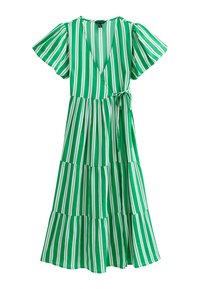 New Look STRIPE MIDI  - Robe de jour - green pattern