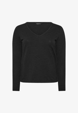 Yours Clothing, WOMEN'S T-SHIRTS - Langarmshirt - black