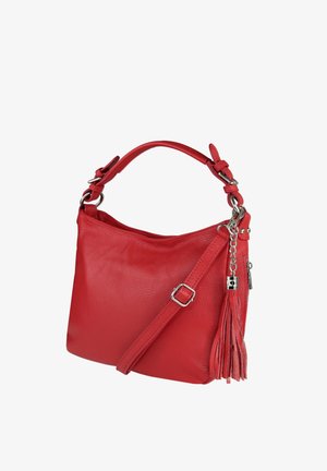 DrachenLeder SCHULTER SHOPPER - Handtas - rot