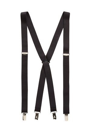 BLACK THIN BRACES - Belt - black