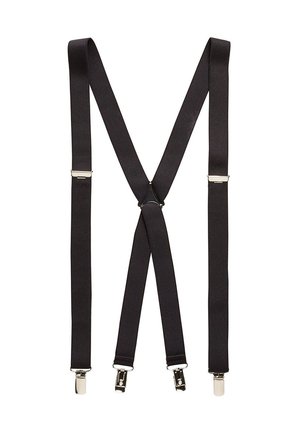 BLACK THIN BRACES - Ceinture - black