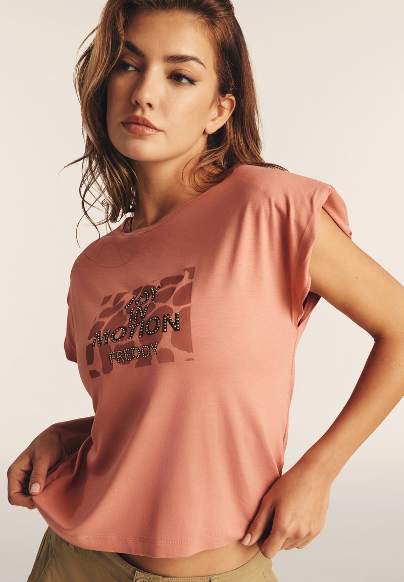 Freddy Camiseta estampada - light mahogany