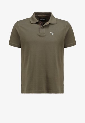 Barbour Bluză polo - dark olive/classic