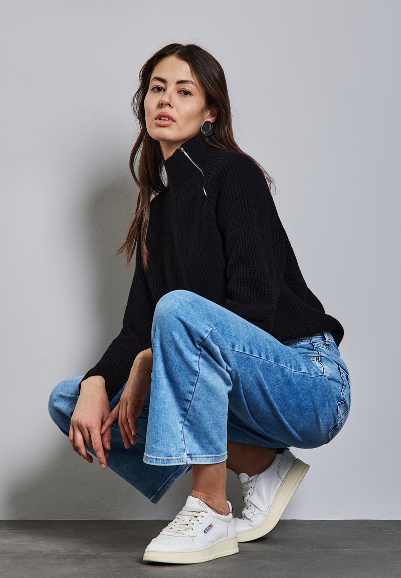 Street One Strickpullover blau/dunkelblau