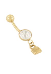 My Jewellery NAVEL PIERCING WITH LOCK - Autres accessoires - gold coloured