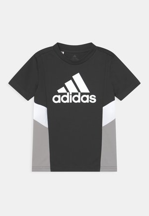 T-shirt con stampa - black/solid grey/white