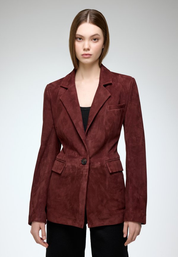 Oceane - Lederjacke - bordeaux