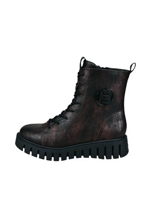 Botines de cuña - schwarz