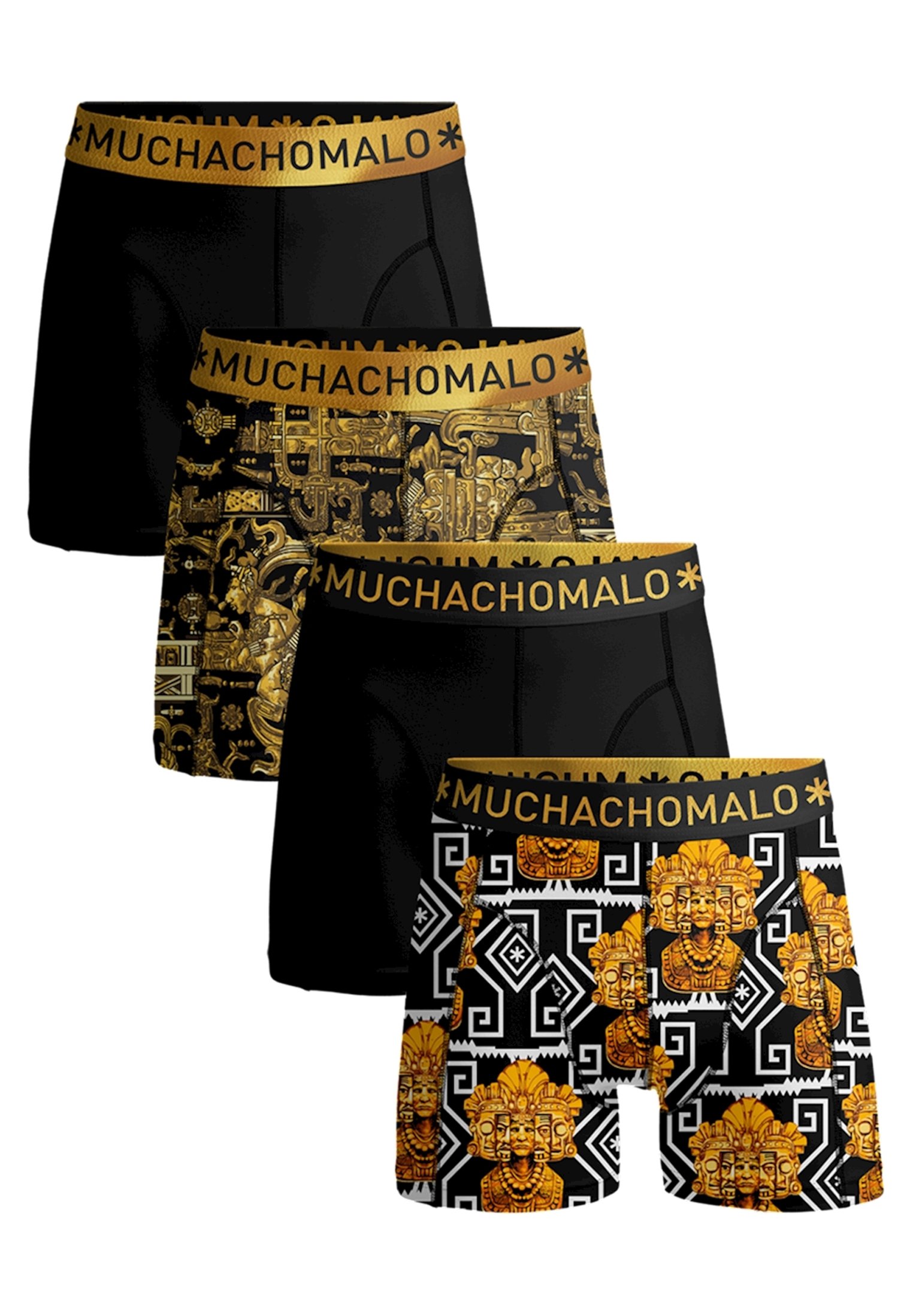 Muchachomalo Boxers 3-pack Zwart - Ondergoed jongens - Bomont.nl