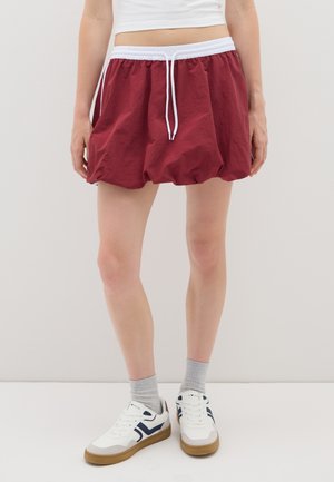 REGULAR FIT - Minigonna - white/red