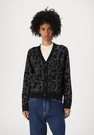 Marimekko EILINEN PIIRTO UNIKKO CARDIGAN - Cardigan - black/beige