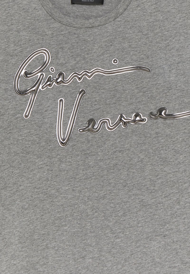 Kinder Bekleidung | Versace SHORT SLEEVES PLAIN AIGNATURE T-Shirt print greymelange/gunmetal/grau-meliert - DU08285 Kinder Bekleidung | Versace SHORT SLEEVES PLAIN AIGNATURE T-Shirt print greymelange/gunmetal/grau-meliert - DU08285