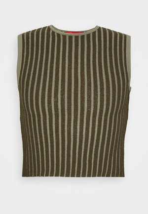 FLUTED TANK UNISEX - Topp - lichen