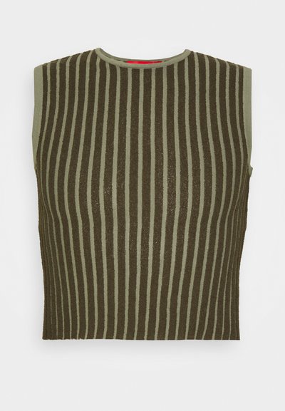 ECKHAUS LATTA FLUTED TANK UNISEX - Μπλούζα - lichen