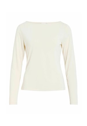 VILA, LONG SLEEVED TOP VIMODALA BOATNECK - T-shirt à manches longues - birch