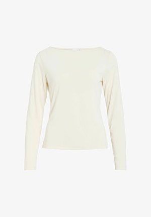 VILA, LONG SLEEVED TOP VIMODALA BOATNECK - T-shirt à manches longues - birch
