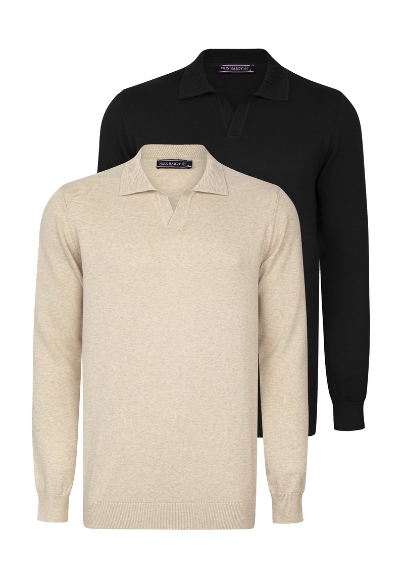 Felix Hardy 2 PACK - Poloshirts - black