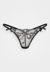 LOUELLA TRIXIE - Chilot tanga - black/pink